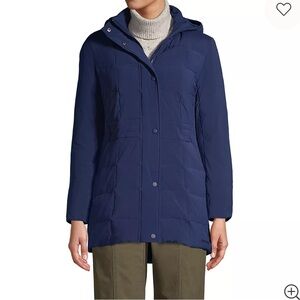 Lands End NWT Women’s Women's Quilted Stretch Down Coat Purple Size XS